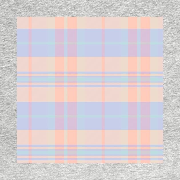 Pastel Aesthetic Arable 1 Hand Drawn Textured Plaid Pattern by GenAumonier